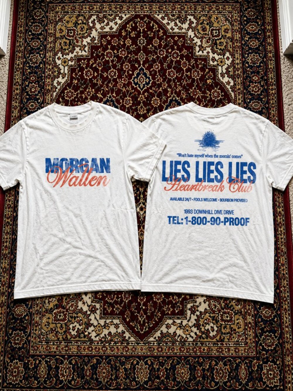 Vintage Morgan Wallen Heartbreak Club Tee, Country Tour Shirt, Unisex Tee